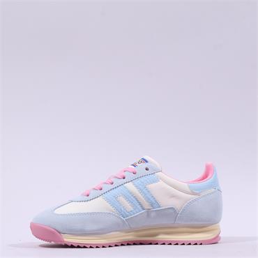 Back 70 Jogger T Toe Laced Retro Trainer - Rose Sky